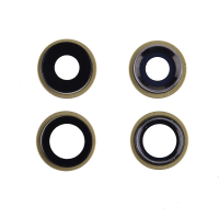 Rear Camera Glass Lens and Cover Bezel Ring for iPhone 11(2 Pcs/set) - Yellow PH-CA-IP-00104YE