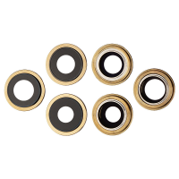 Rear Camera Glass Lens and Cover Bezel Ring for iPhone 12 Pro Max (3 Pcs/set) - Gold PH-CA-IP-001115GD