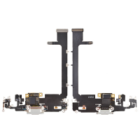 Charging Port Flex Cable with Interconnect Board for iPhone 11 Pro Max (Service Pack)  - Silver PH-CF-IP-00035SLA