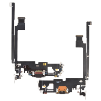 Charging Port with Flex Cable for iPhone 12 Pro Max  (Service Pack) - Black PH-CF-IP-000431BKA