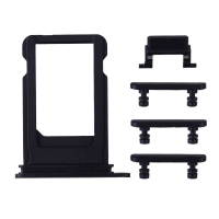 5 in 1 Sim Card Tray with Side Buttons for iPhone 7(4.7 inches) - Jet Black PH-ST-IP-00024JB