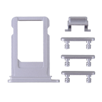 5 in 1 Sim Card Tray with Side Buttons for iPhone 7 Plus(5.5 inches) - Silver PH-ST-IP-00025SL