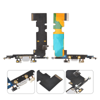 Charging Port with Flex Cable and Mic for iPhone 8 Plus ( Service Pack )  - Gray PH-CF-IP-00026GY