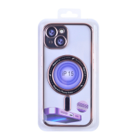 Magnetic Soft Phone Case for iPhone 15 - Pink MT-TC-IP-00057PK