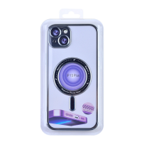 Magnetic Soft Phone Case for iPhone 15 Plus - Silver MT-TC-IP-00058SL