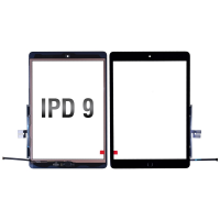 PH-TOU-IP-000980BKA Touch Screen Digitizer With Home Button and Home Button Flex Cable for iPad 9 (2021) (10.2 inches) (High Quality) - Black