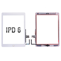 Touch Screen Digitizer With Home Button and Home Button Flex Cable for iPad 6(2018) A1893 A1954(High Quality) - Gold PH-TOU-IP-00066GDA