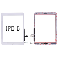 Touch Screen Digitizer With Home Button and Home Button Flex Cable for iPad 6(2018) A1893 A1954(High Quality) - White PH-TOU-IP-00066WHA