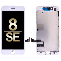 LCD Screen Display with Touch Digitizer and Back Plate for iPhone 8/ SE (2020)/ SE (2022) (High Gamut)  - White PH-LCD-IP-00078WHG