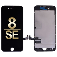 LCD Screen Display with Touch Digitizer and Back Plate for iPhone 8/ SE (2020)/ SE (2022) (High Gamut) - Black PH-LCD-IP-00078BKG