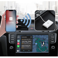 EI-DA-UN-00032BK Wireless Carplay Adapter,Wireless Android Carplay Dongle Adapter,Car Android Carplay Bluetooth Adapter,Plug & Play 5GHz WiFi Online Update,Low Latency,Easy to Install (CarPlay Function Requires) - Black